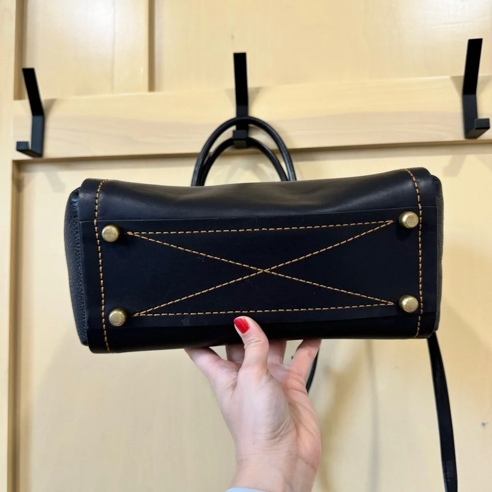 Coach Troupe Black Leather Classic Tote Bag